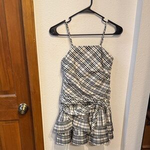 PRICE FIRM Ralph Lauren Black and White Children’s Wear Silk Dress Size 10